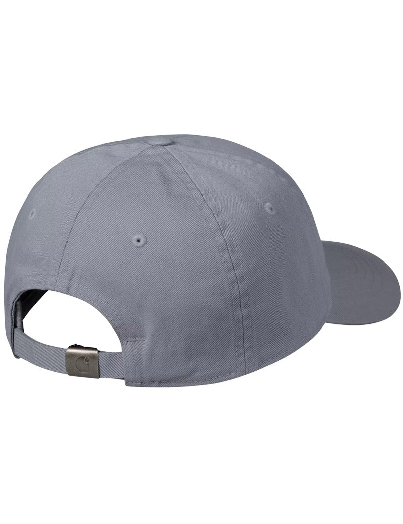 Carhartt WIP Madison Logo Cap Shady Blue, White Back View