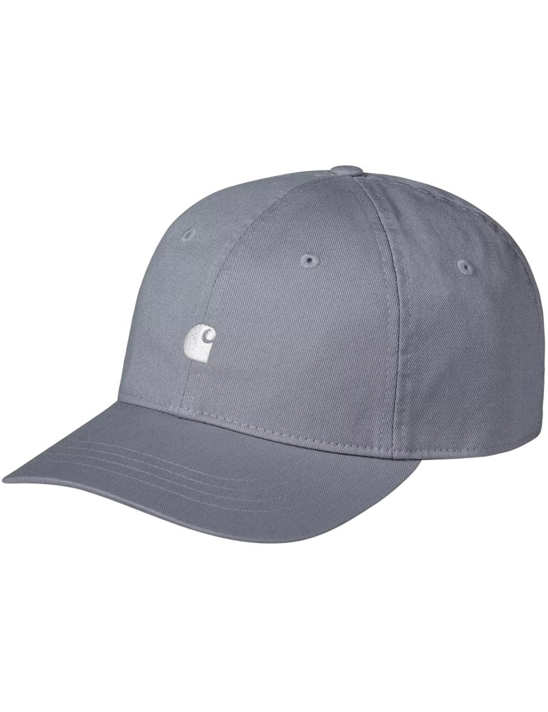 Carhartt WIP Madison Logo Cap Shady Blue, White