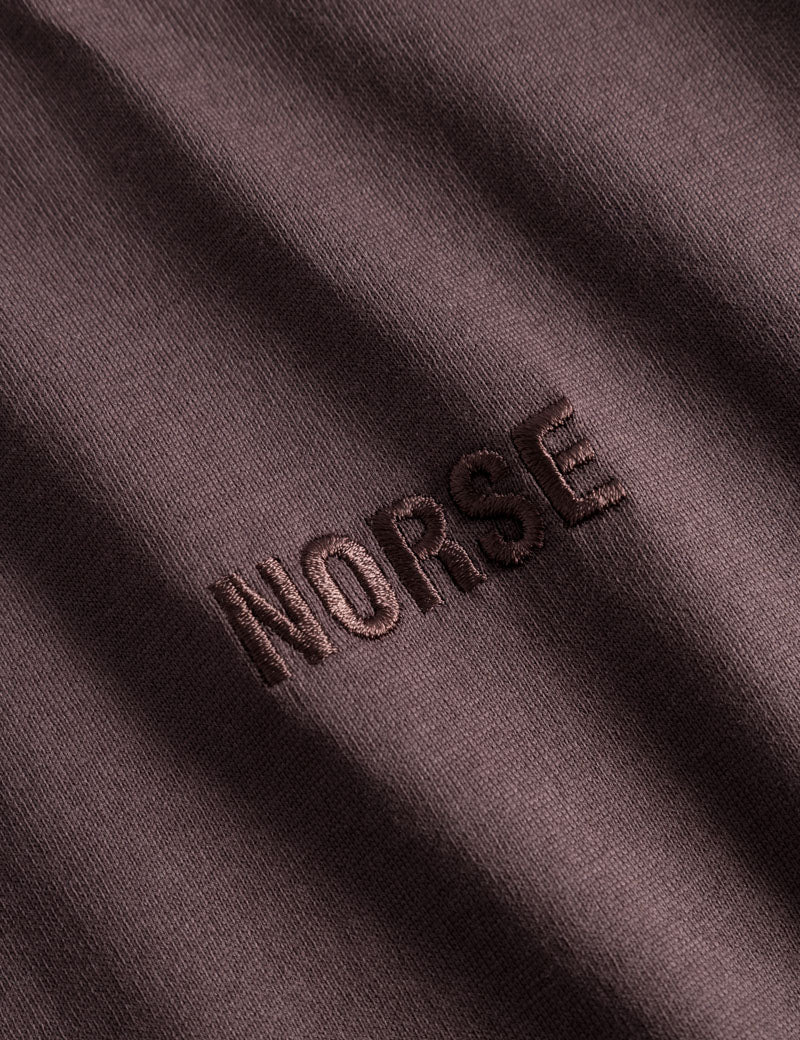 Norse Projects Johannes Norse Logo Organic T-shirt Wine Red