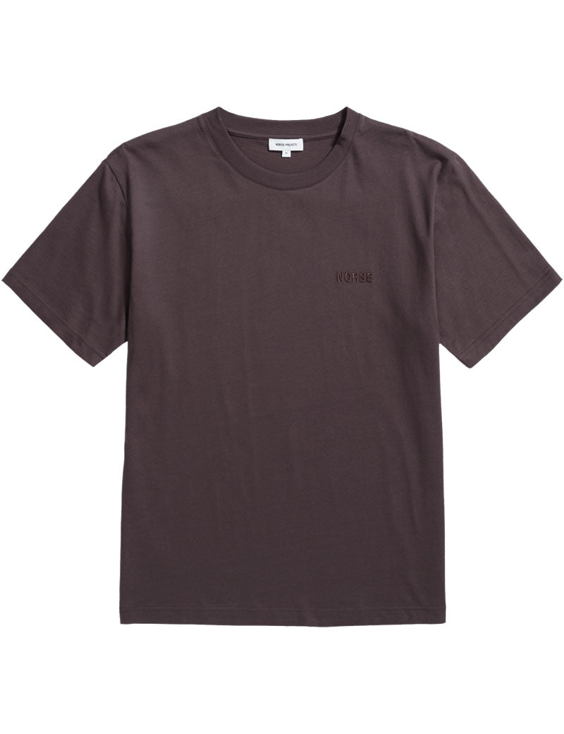 Norse Projects Johannes Norse Logo Organic T-shirt Wine Red