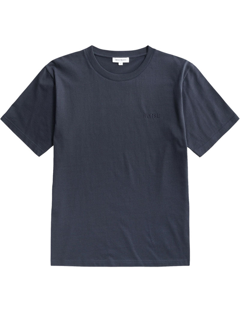 Norse Projects Johannes Norse Logo Organic T-shirt Dark Navy