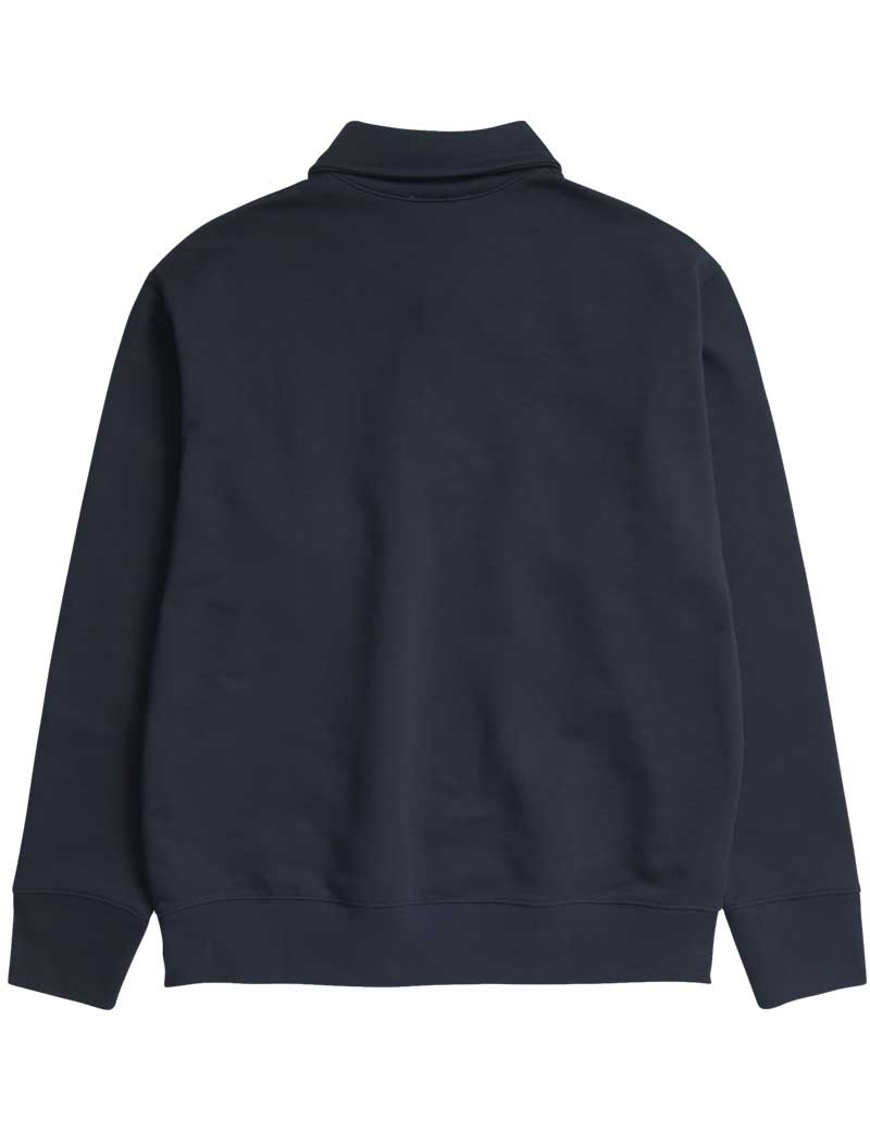 Norse Projects Ketel Relaxed Organic Half Zip Sweatshirt Dark Navy