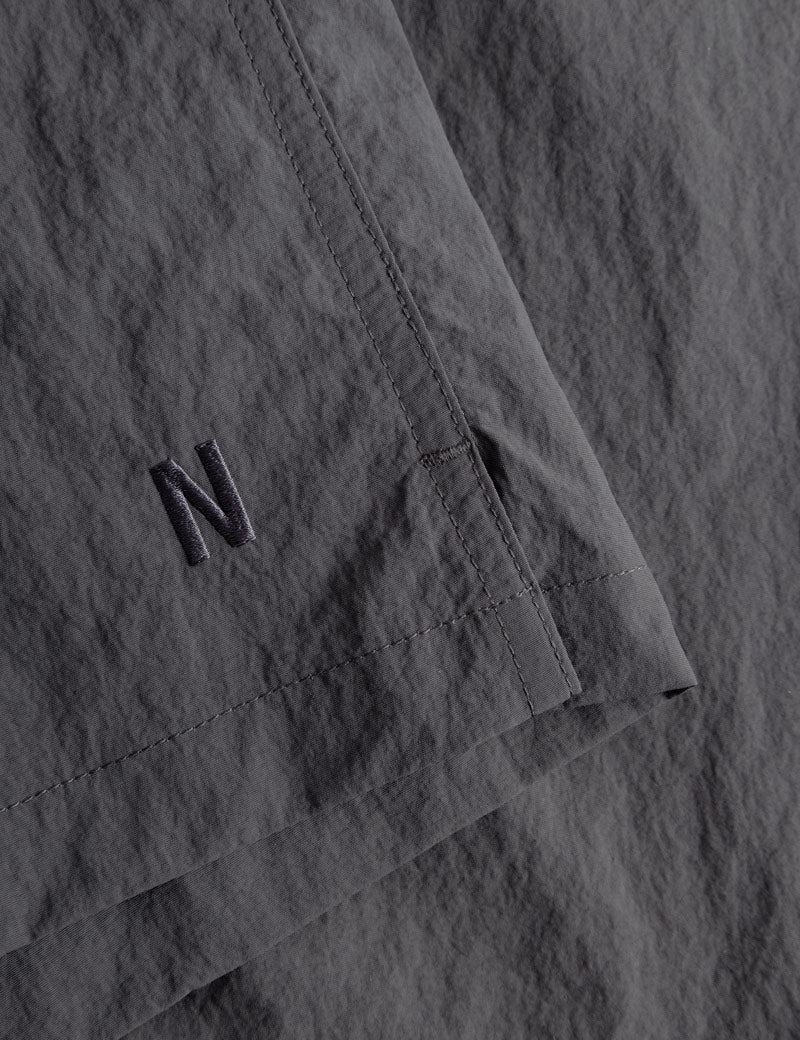 Norse Projects Kattegat Recycled Nylon Swimmers Graphite Fabric Detail