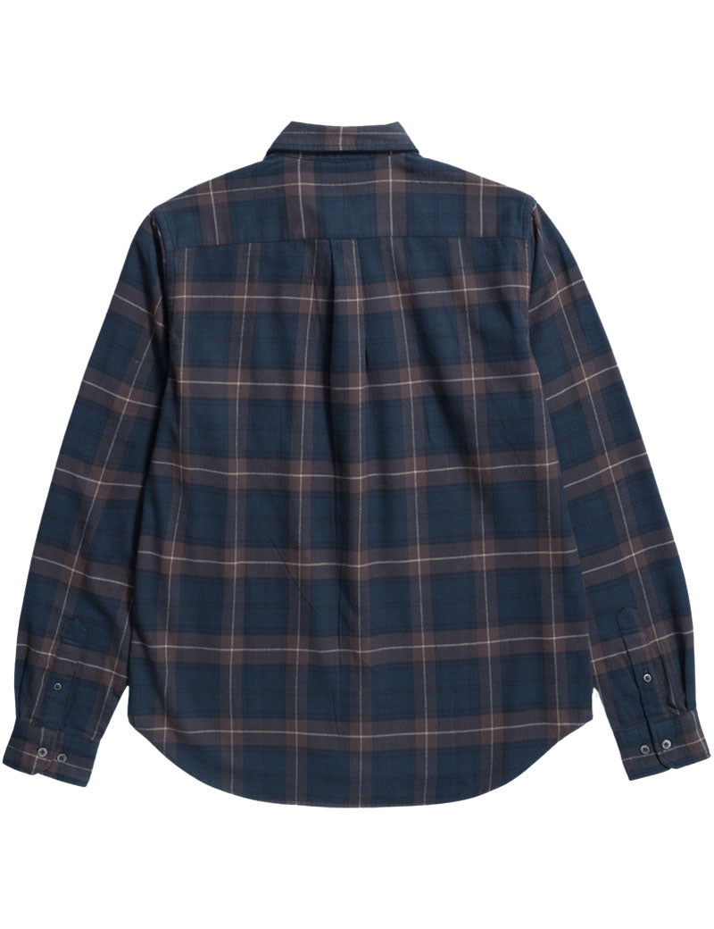 Norse Projects Osvald Organic Flannel Check Shirt Wine Red