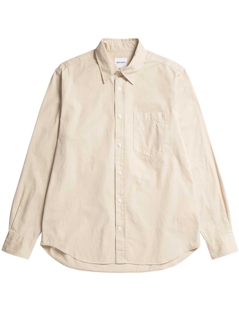 Norse Projects Algot Twill Shirt Oatmeal