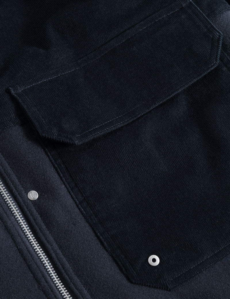 Norse Projects Hakon Solotex Corduroy Jacket Dark Navy