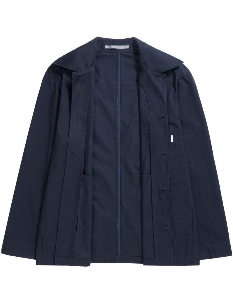 Norse Projects Standard Twill Overshirt Dark Navy