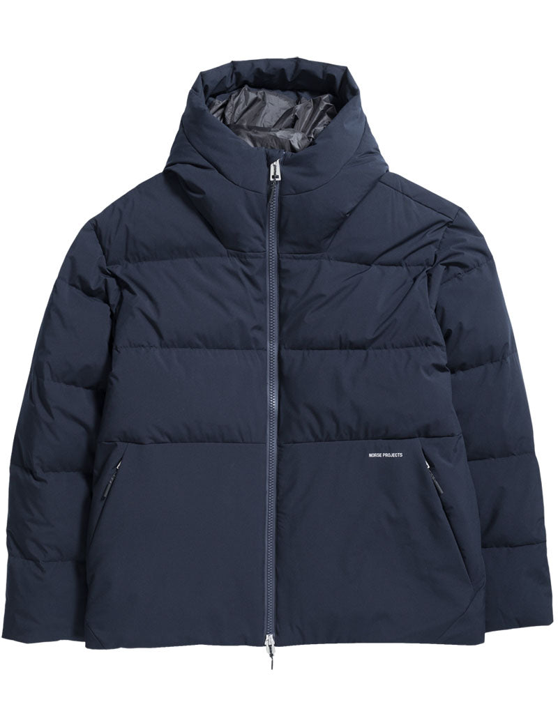 Norse Projects Asger 2.0 Pertex Quantum Down Jacket Dark Navy