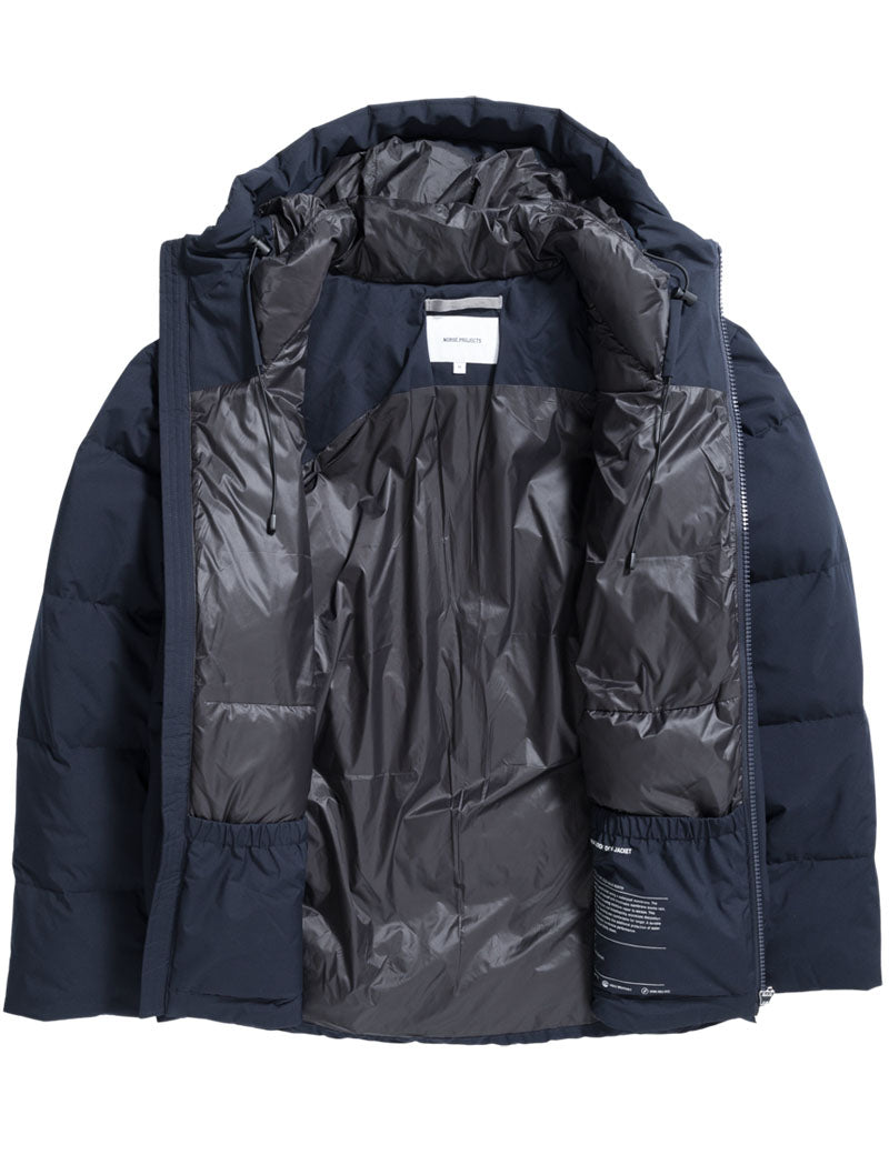 Norse Projects Asger 2.0 Pertex Quantum Down Jacket Dark Navy