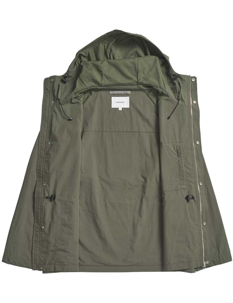 Norse Projects Herluf Tech Poplin Jacket Ivy Green