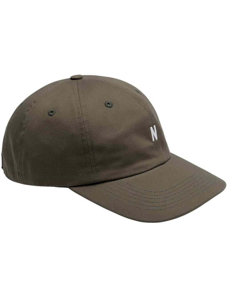 Norse Projects Twill Sports Cap Olive Night