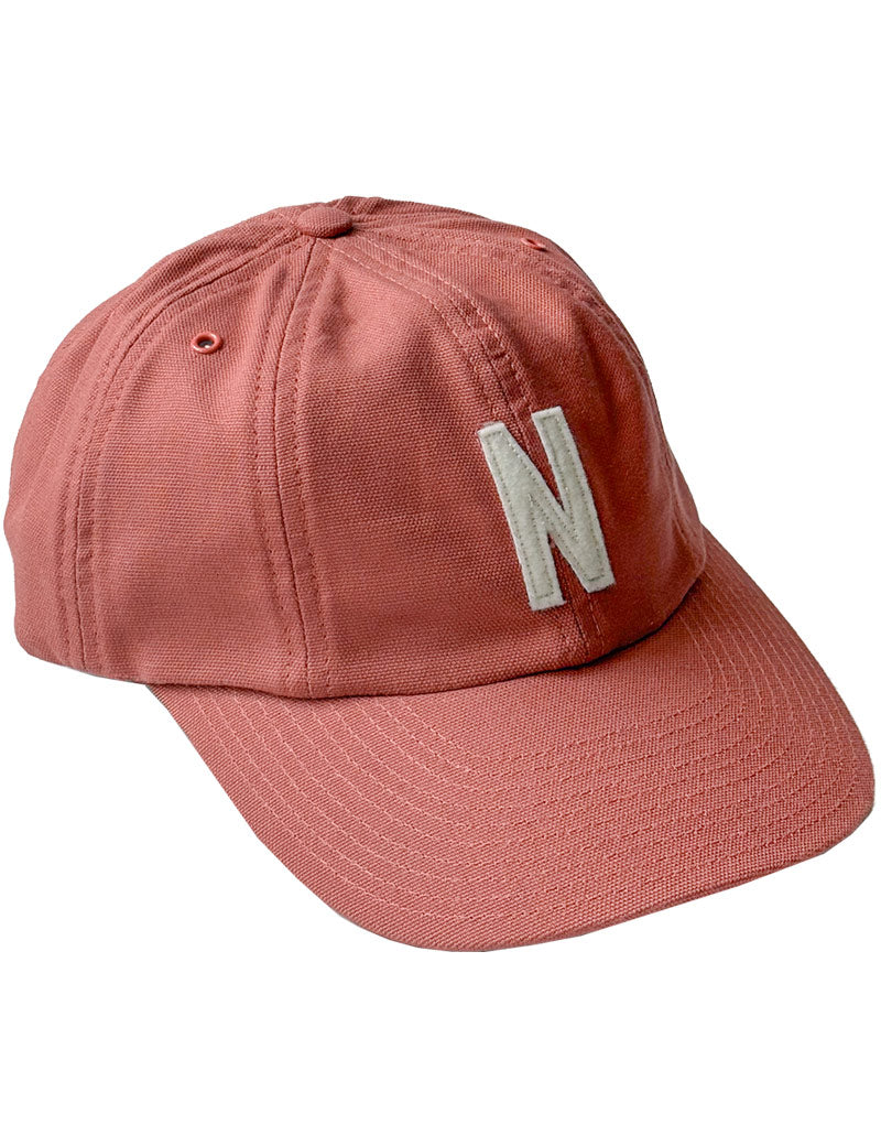 Norse Projects Light Canvas Felt N 8 Panel Cap Cowhide