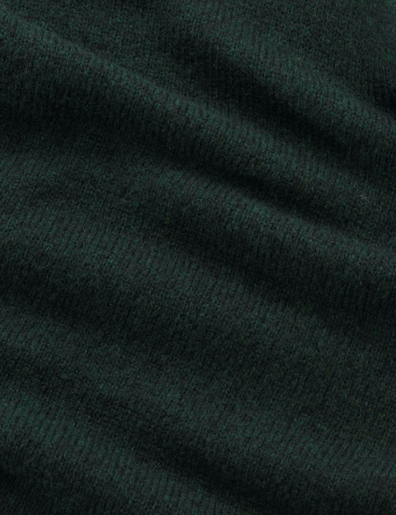 NN07 Lee Lightweight Merino Wool Sweater Bottle Green Fabric