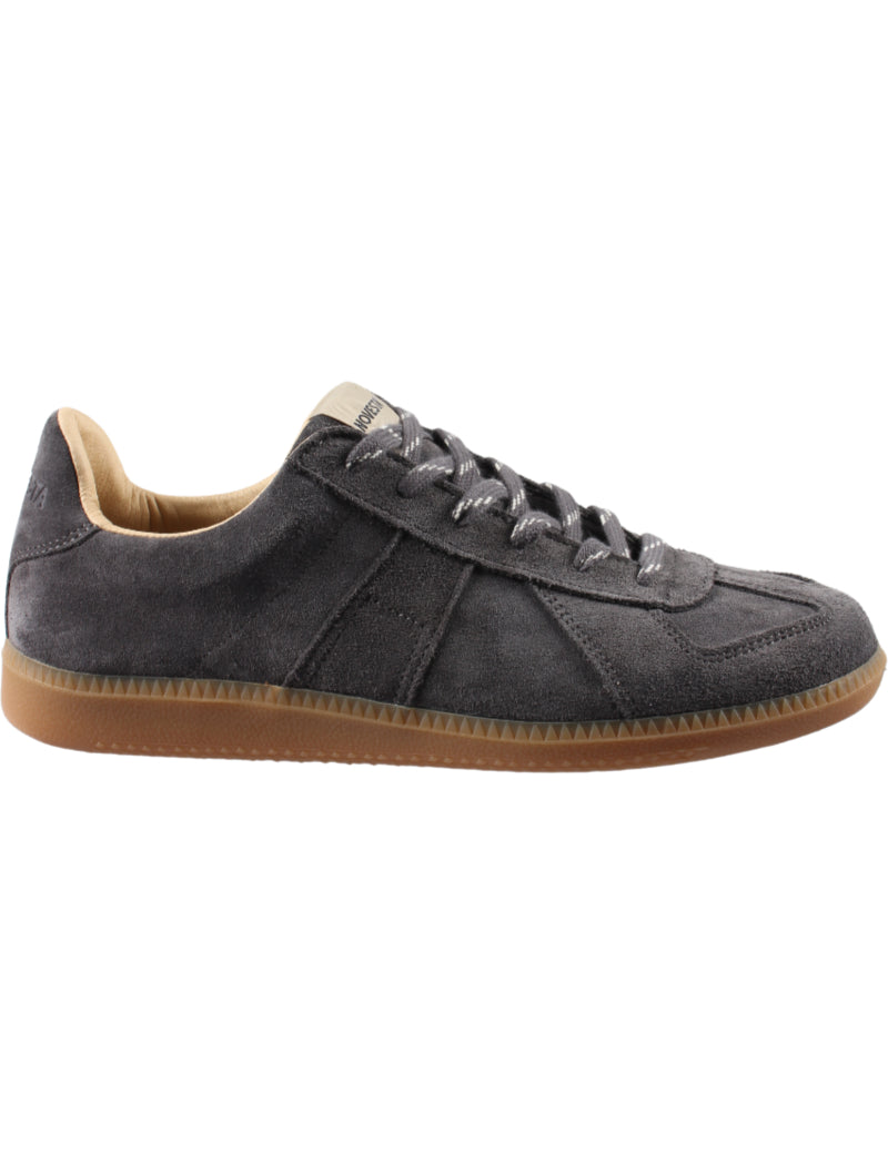 Novesta Gat All Suede Trainers Slate Grey Side View