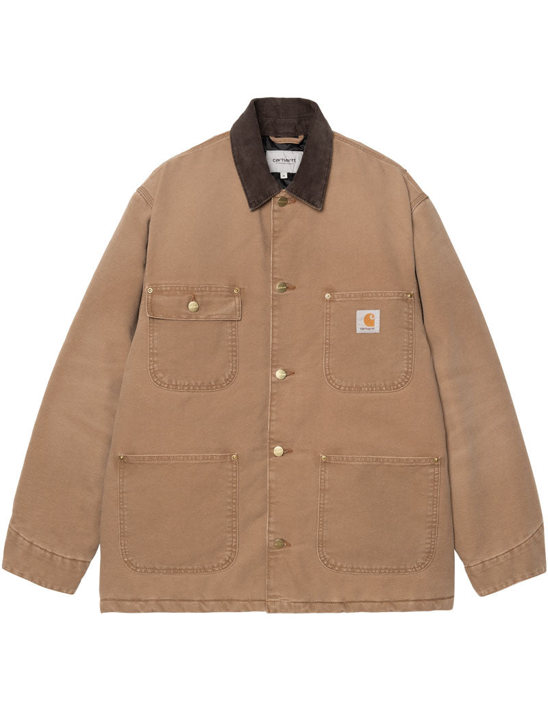 Carhartt WIP OG Chore Coat Organic Cotton Hamilton Brown Tobacco Stone Canvas