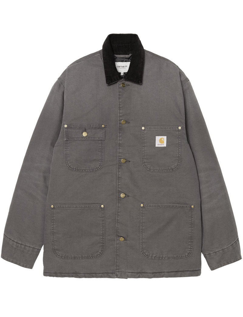 Carhartt WIP OG Chore Coat Organic Cotton Graphite Black Stone Canvas