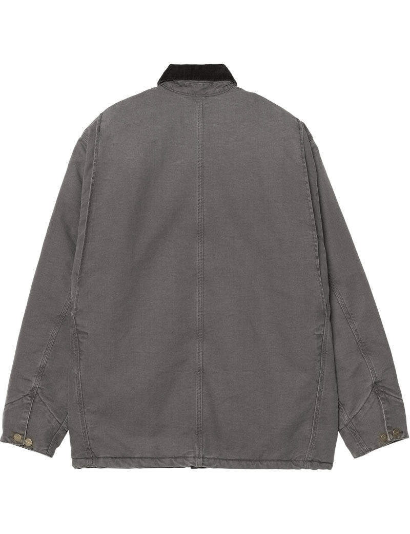 Carhartt WIP OG Chore Coat Organic Cotton Graphite Black Stone Canvas