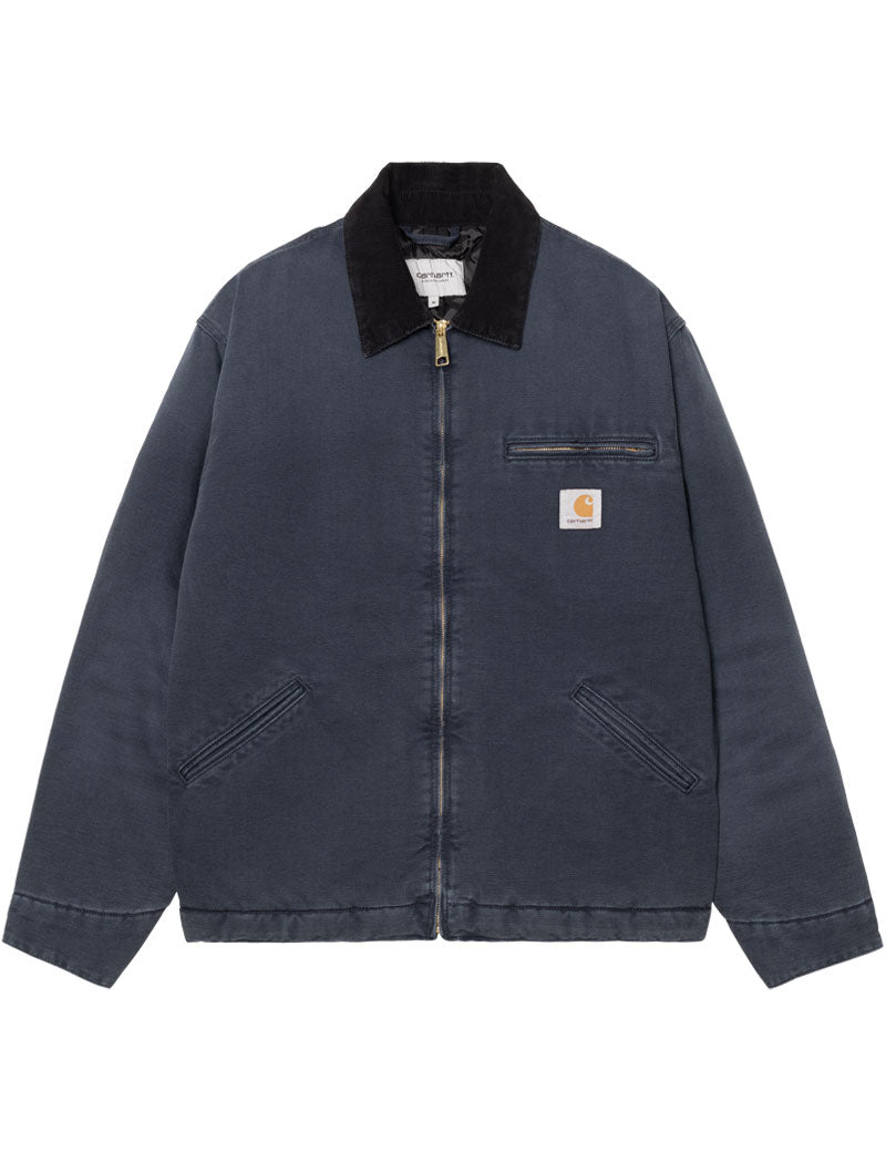 Carhartt WIP OG Detroit Jacket Cotton Dearborn Canvas Dark Navy Black Stone