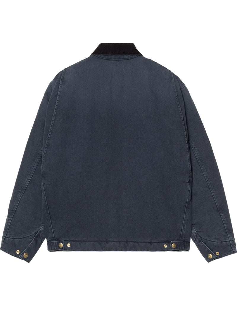 Carhartt WIP OG Detroit Jacket Cotton Dearborn Canvas Dark Navy Black Stone