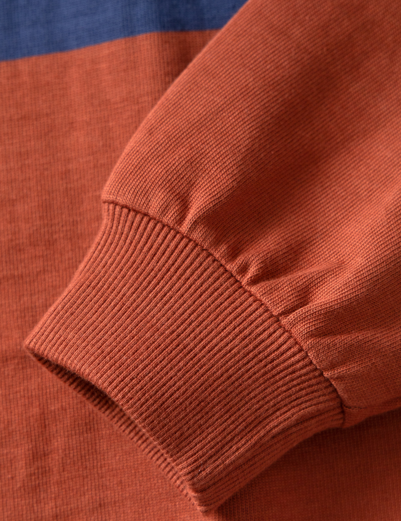 Opensider Classic Rugby Shirt Clay Tri-Stripe Cuff
