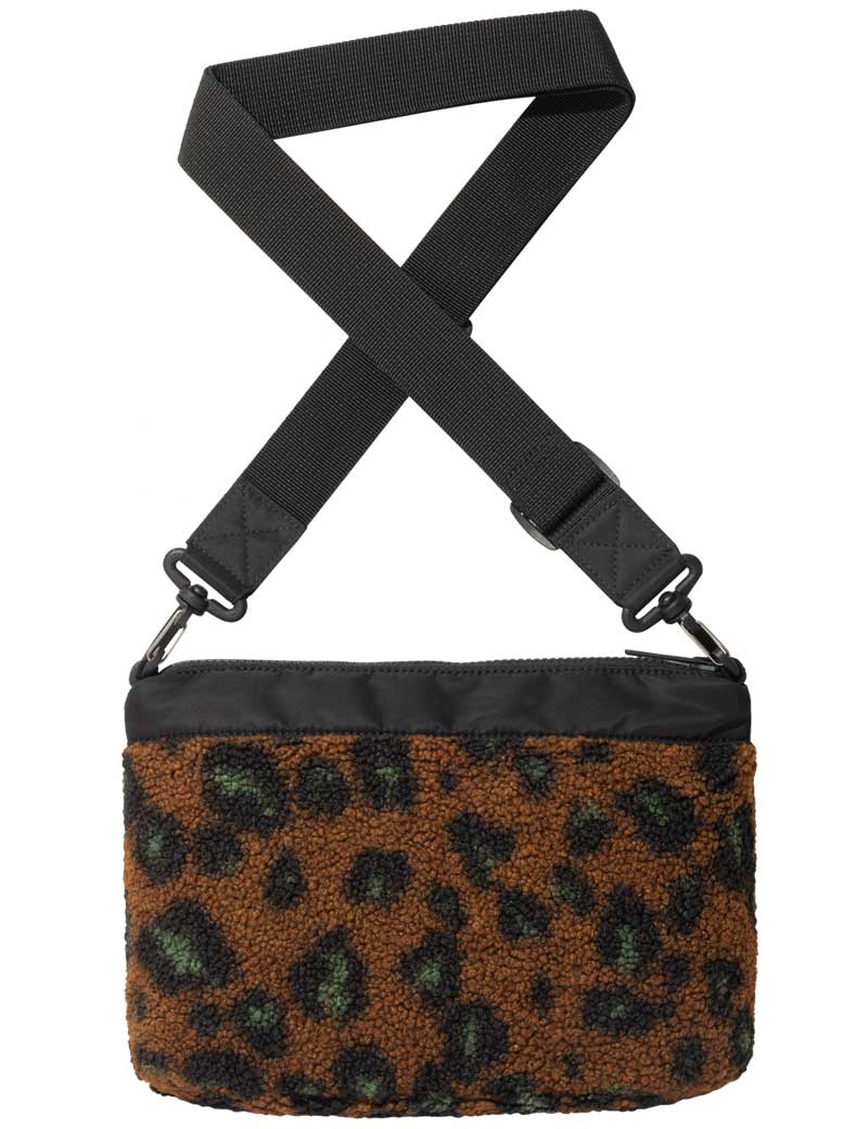 Carhartt Wip Orla Strap Bag Camo Leo Jacquard Tamarind Black