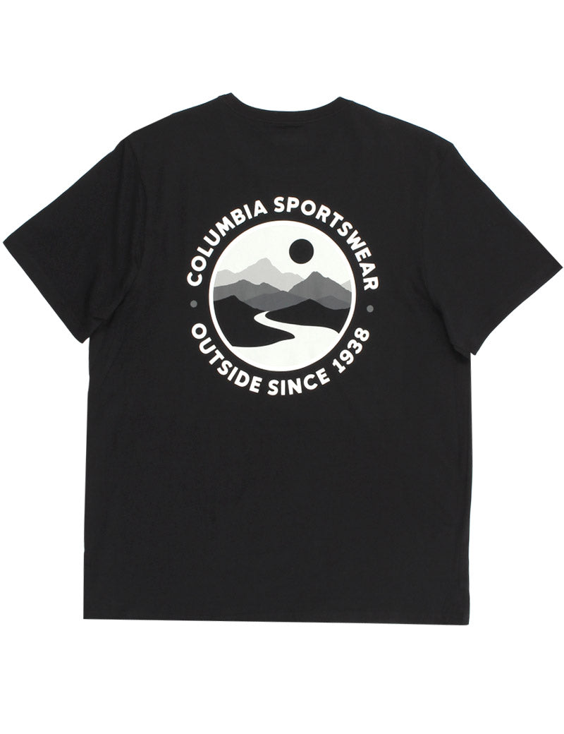 Columbia CSC Outdoor Back Graphic Tee Black, Scoped View Back View