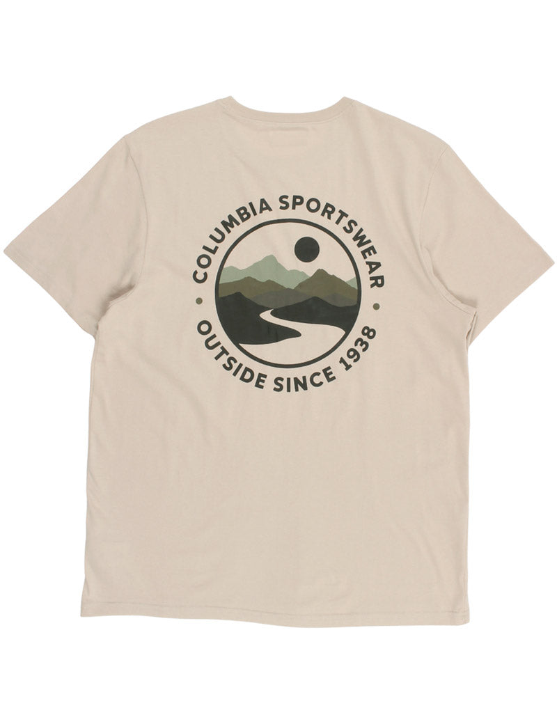 Columbia CSCTM Outdoor Back Graphic Tee Dark Stone Scoped View Back View