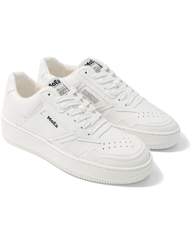 MoEa Gen1 Corn Vegan Trainers Full White