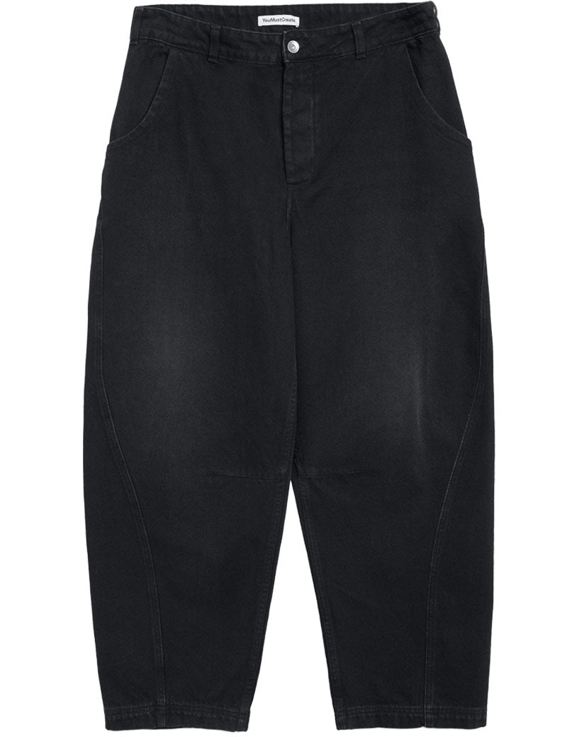 YMC Twisted Seam Jeans Black