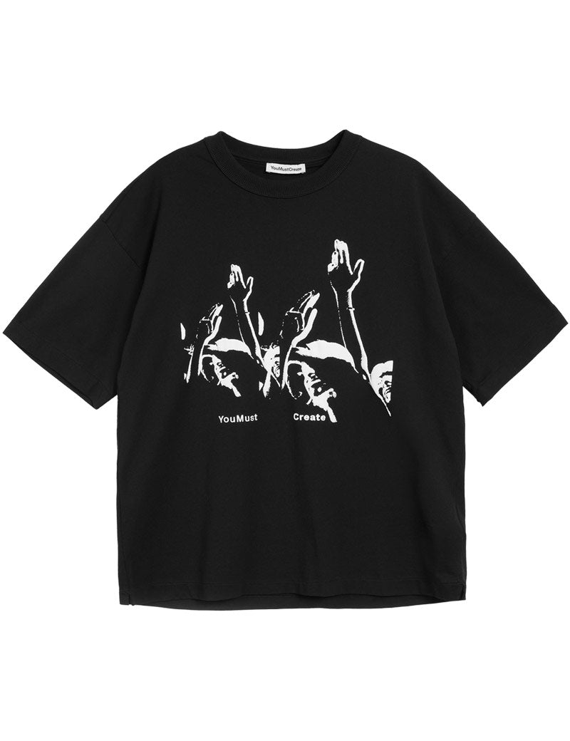 YMC Triple Printed T-Shirt Black