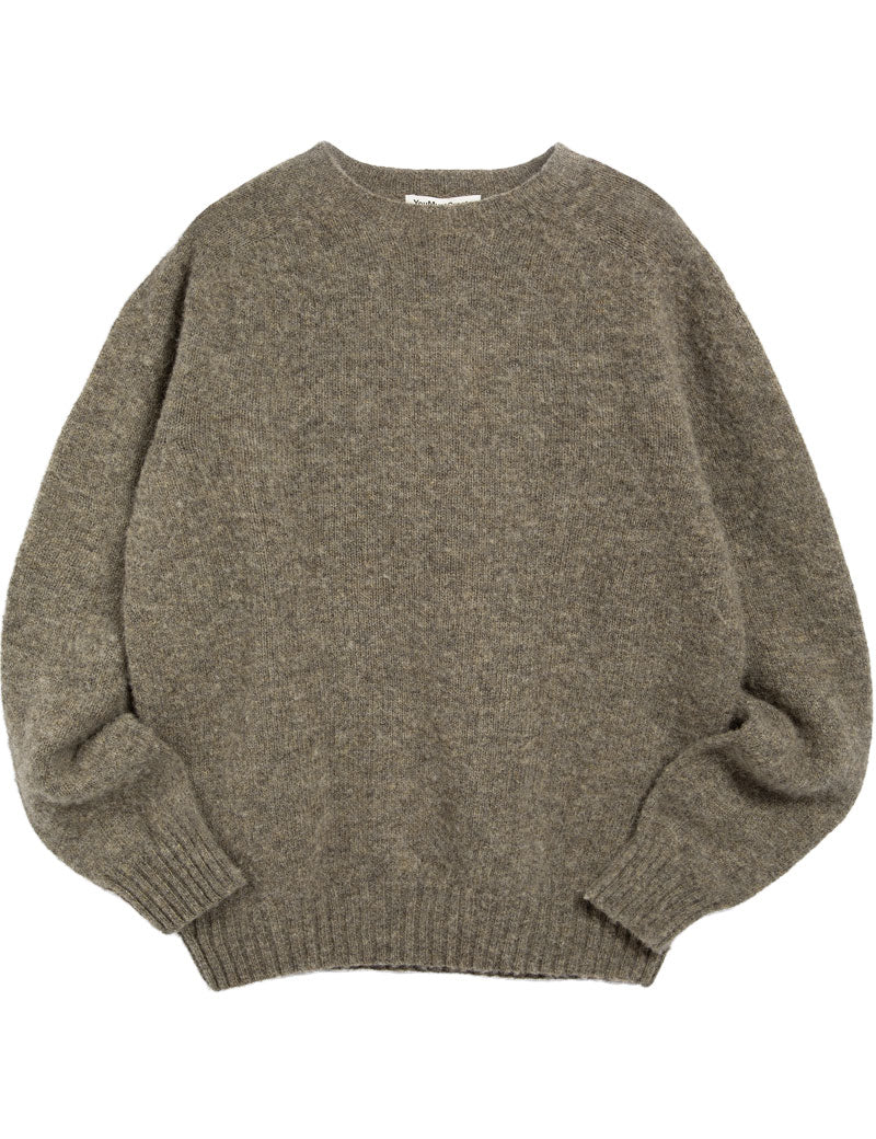 YMC Suedehead Knit Jumper Brown