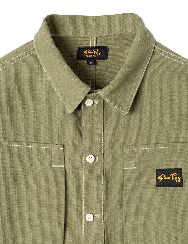 Stan Ray Painters Pop Overshirt Olive Bedford Cord