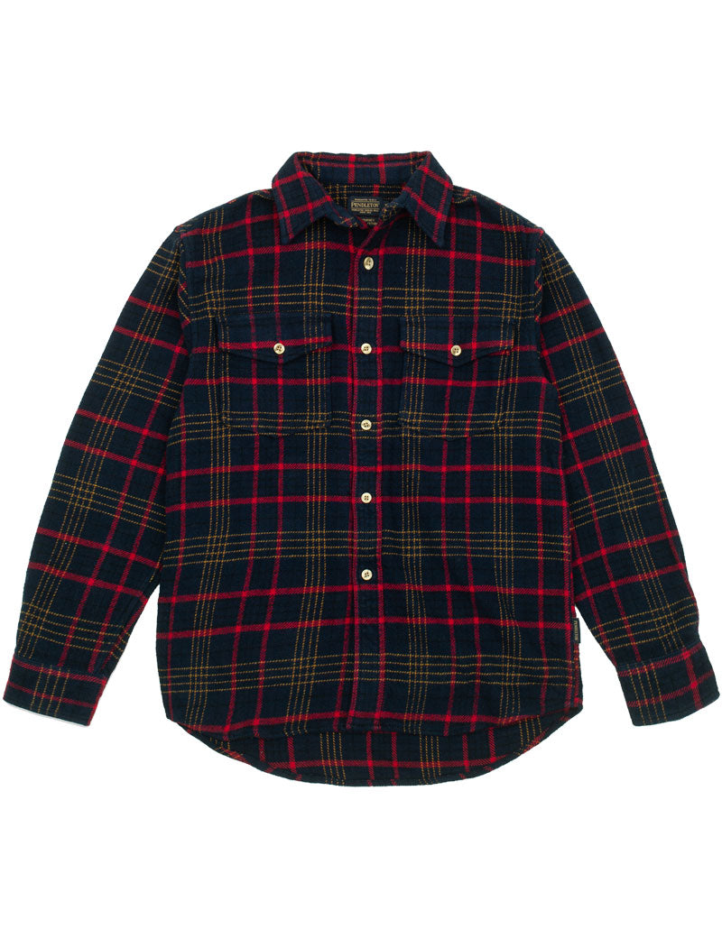 Pendleton Big Pocket Check Shirt Navy Red