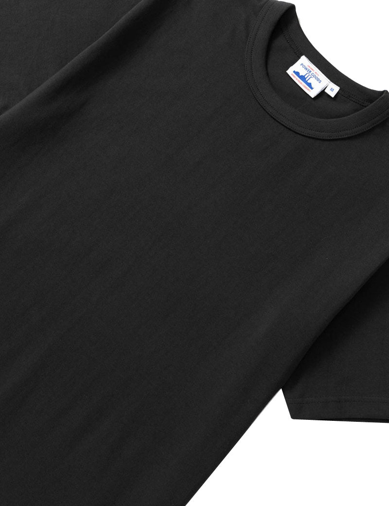 Power Goods Archive T-Shirt Black Angled View