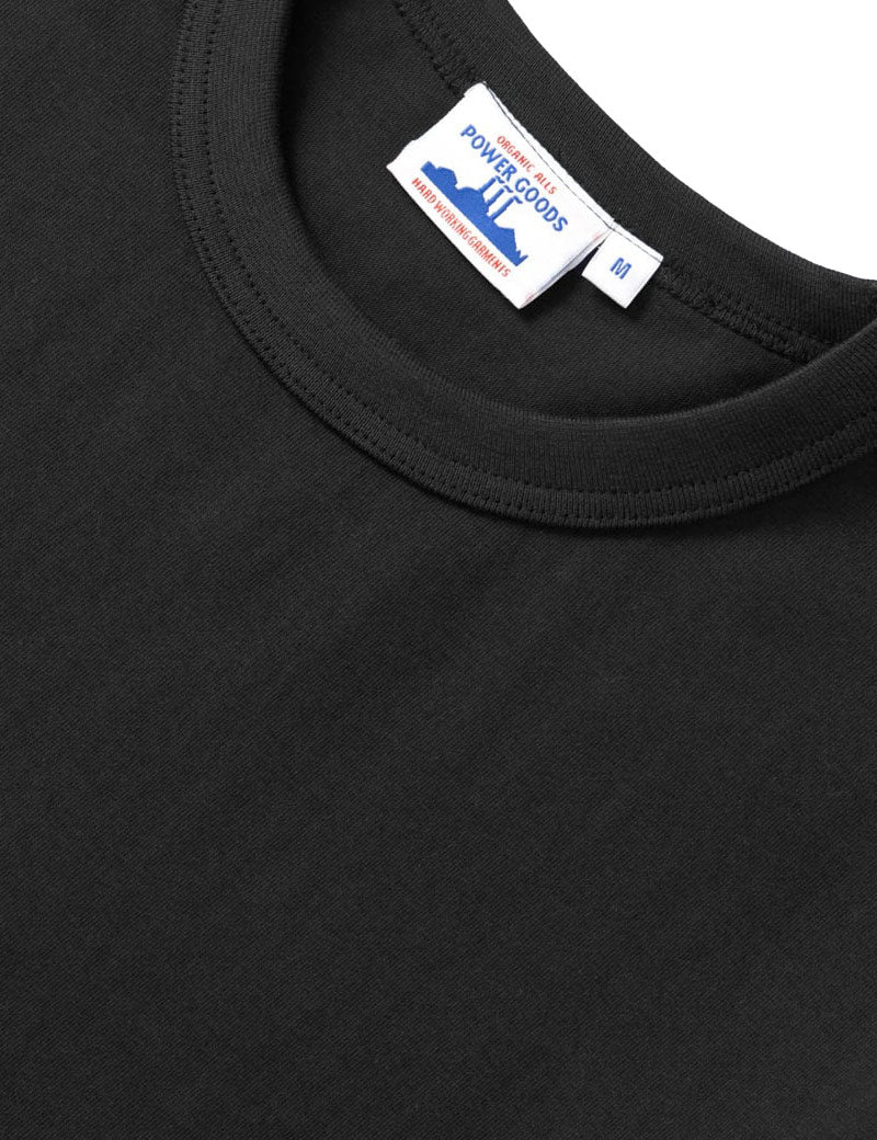 Power Goods Archive T-Shirt Black Collar Detail
