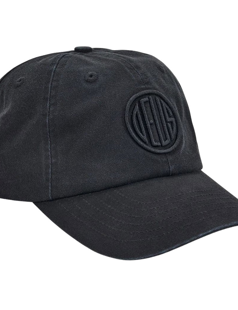 Deus Ex Machina Pill Logo Dad Cap Black Embroidered Detail