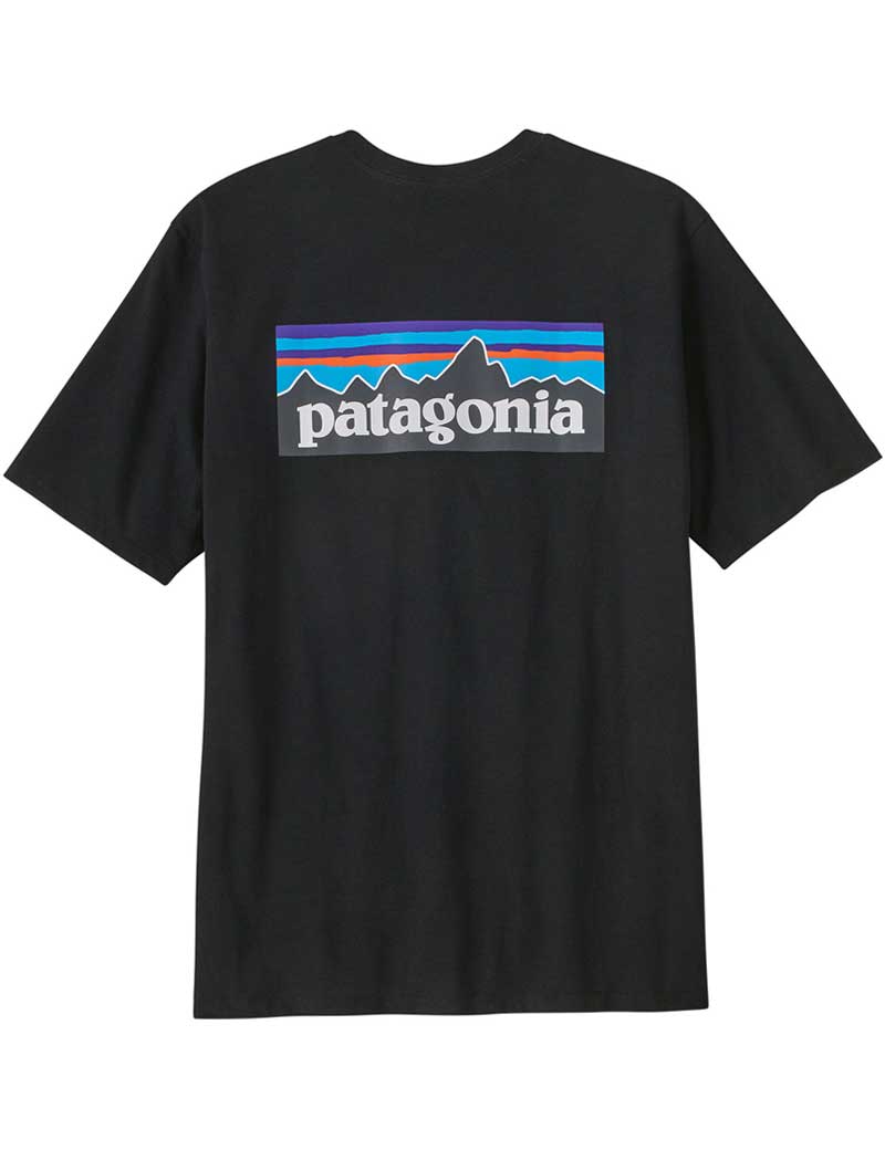 Patagonia M's P-6 Logo Responsibili-Tee T-Shirt Black Back View