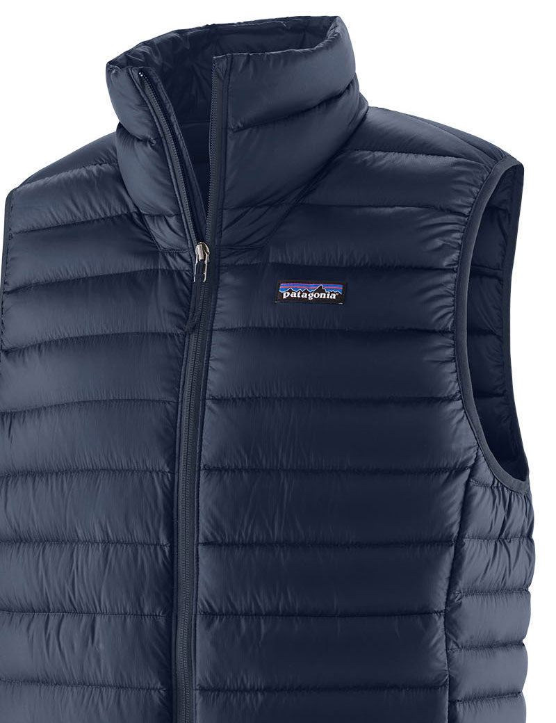 Patagonia Men's Down Sweater Vest New Navy Collar