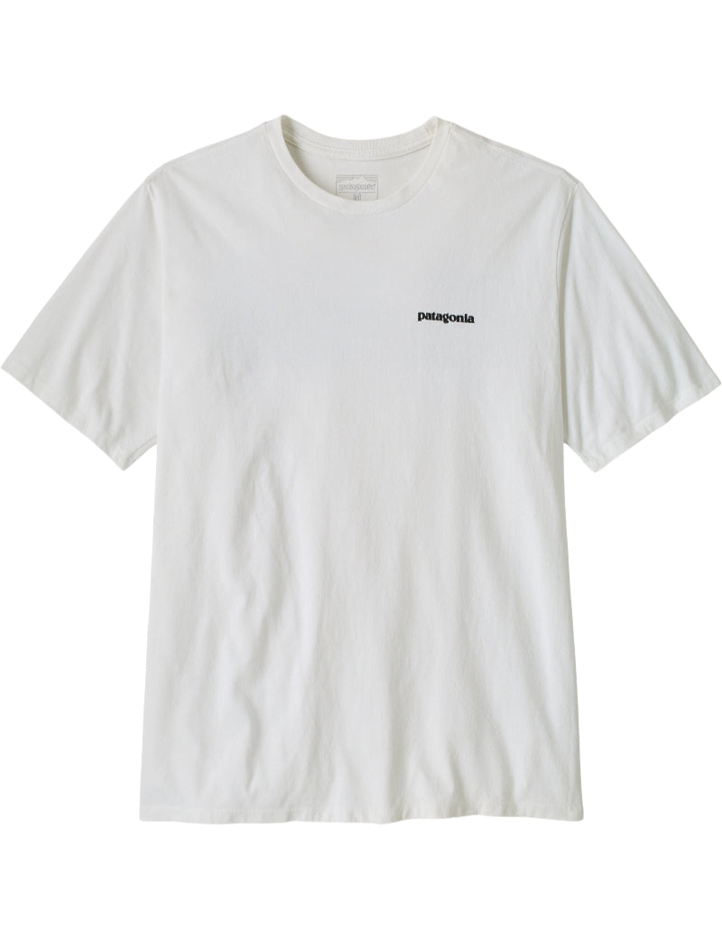 Patagonia Men's P-6 Logo Responsibili-Tee T-Shirt Fiber White Front