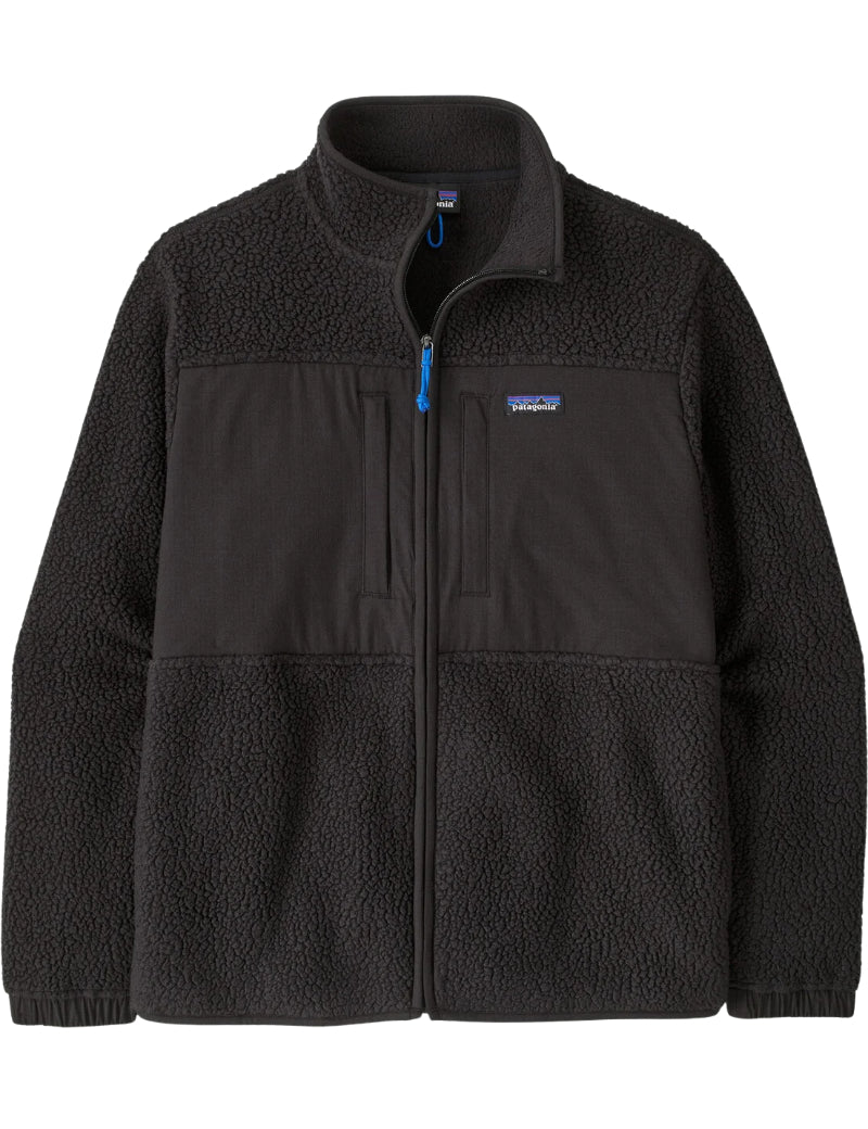 Patagonia Men's Retro Pile Fleece Patch Jacket Black
