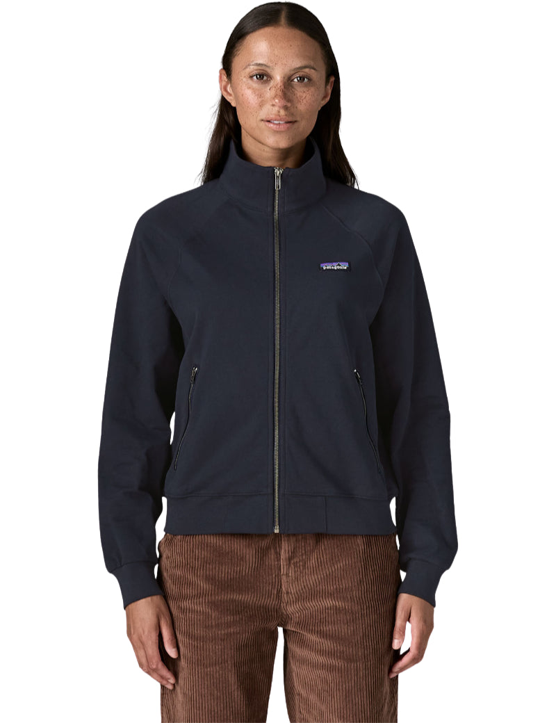 Patagonia Women's Daily Jacket Sunken Blue Front On Model 