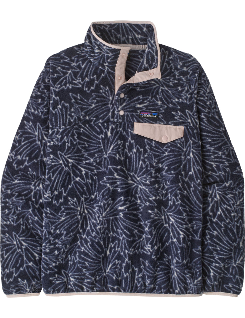 Patagonia Women's Lightweight Synchilla Snap-T Fleece Pullover Saxifrage: Sunken Blue Front
