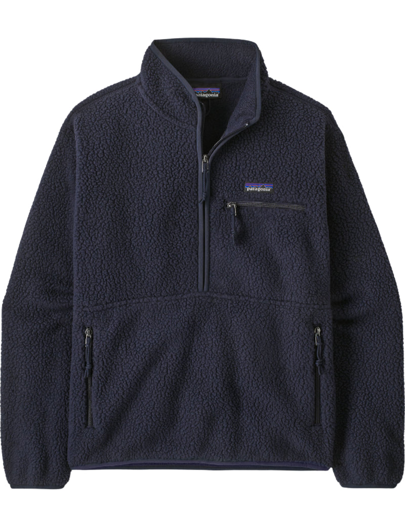 Patagonia Women's Retro Pile Marsupial Fleece Pullover Sunken Blue Front