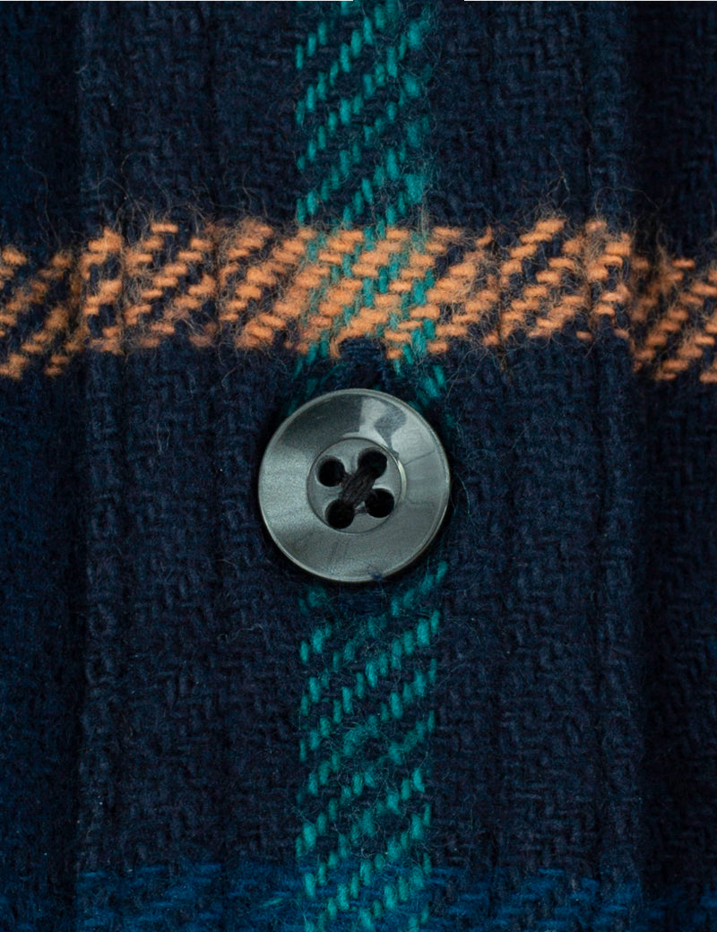 Pendleton Big Pocket Shirt Dark Blue Button