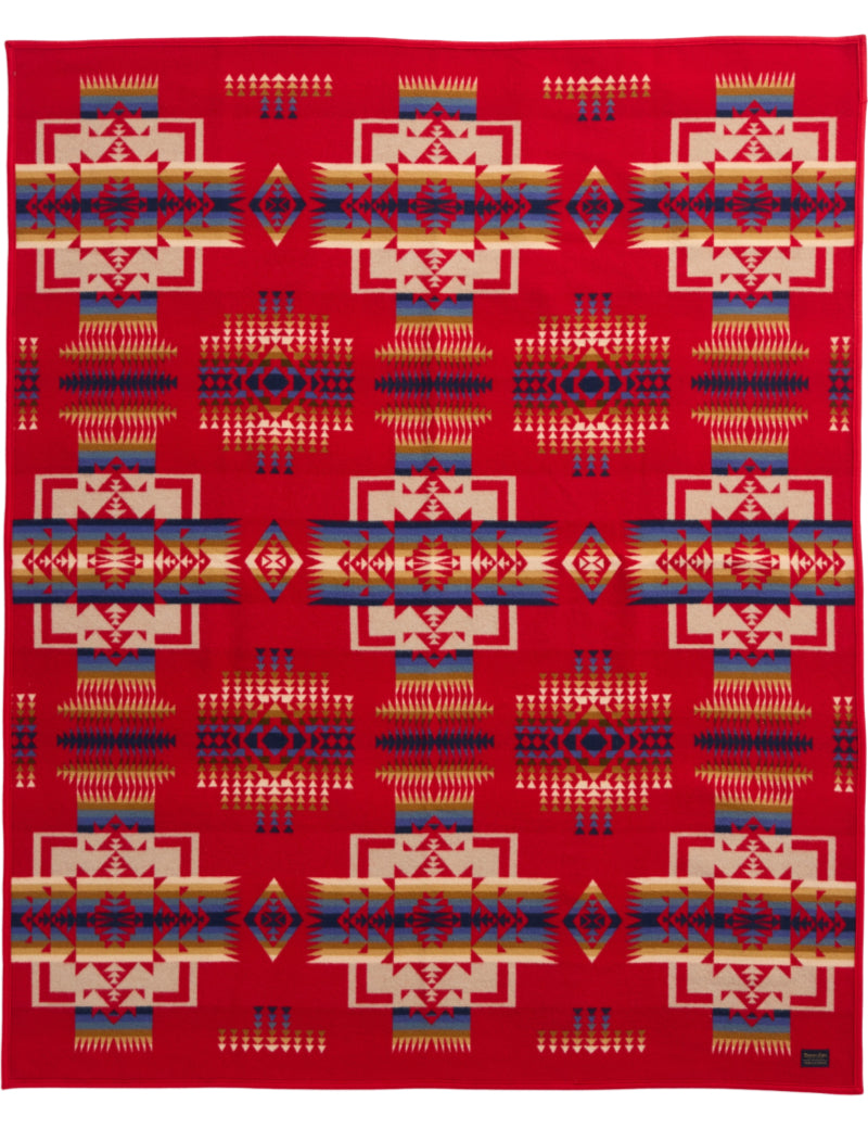 Pendleton Chief Joseph Blanket Scarlet Front