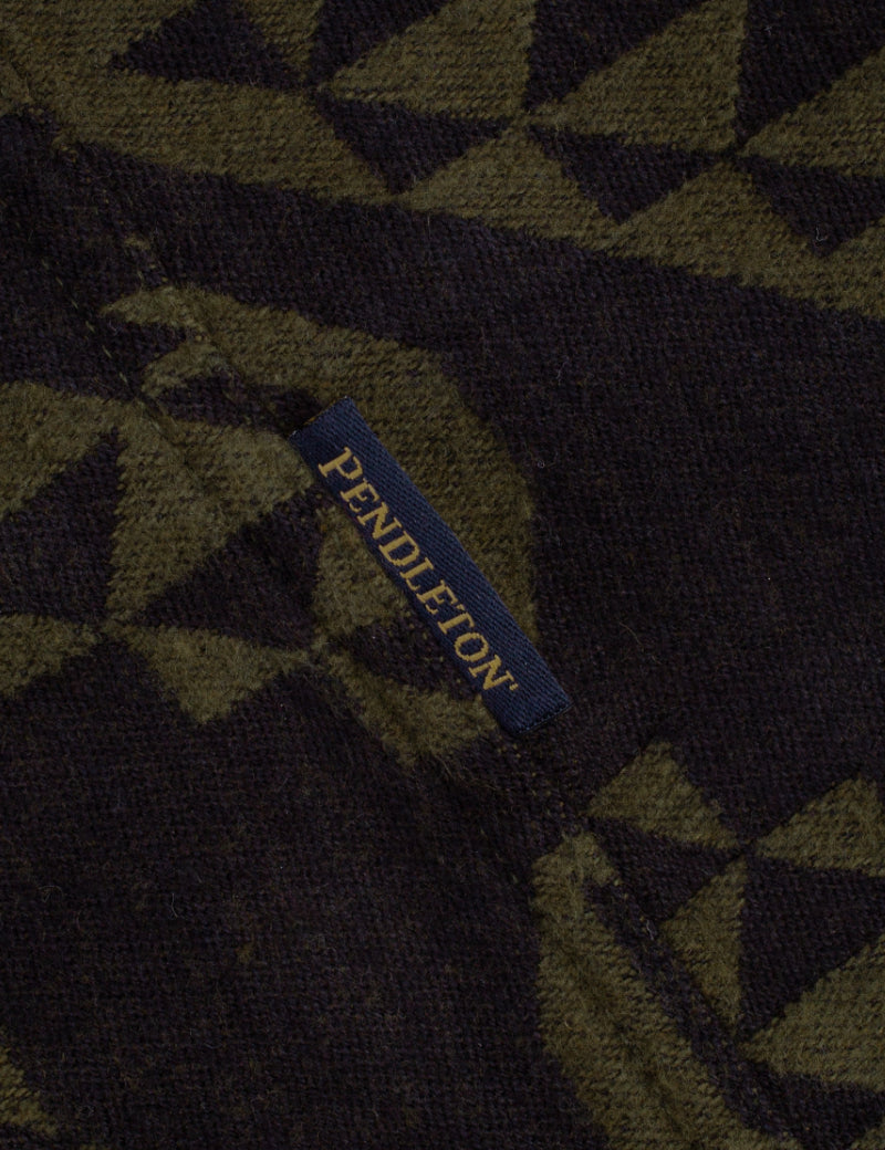Pendleton La Pine Shirt Echo Bay Dusty Blue Logo Tab