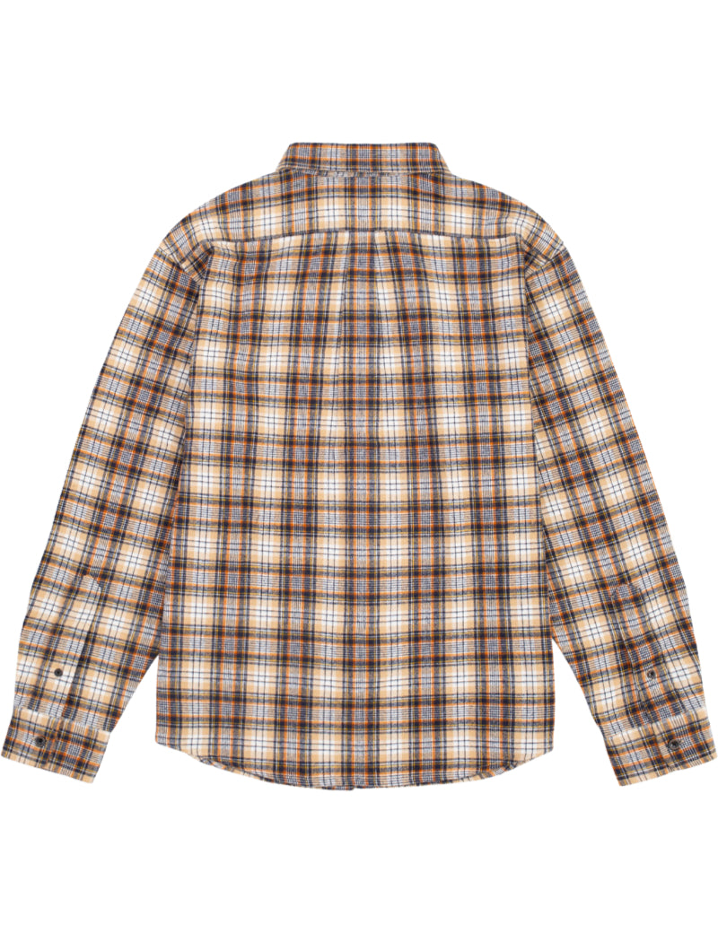 Pendleton Lined Button Down Shirt Brown Shadow Back
