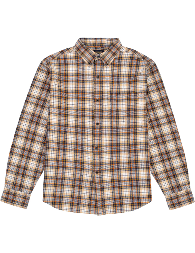 Pendleton Lined Button Down Shirt Brown Shadow Front