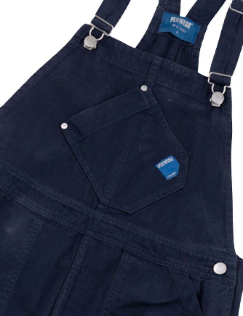 Pexwear Dungaree Twill Deep Navy Chest Detail