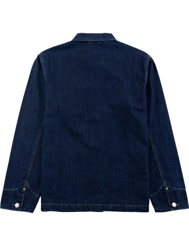 Pexwear Tradesman Denim Jacket Indigo Blue Back